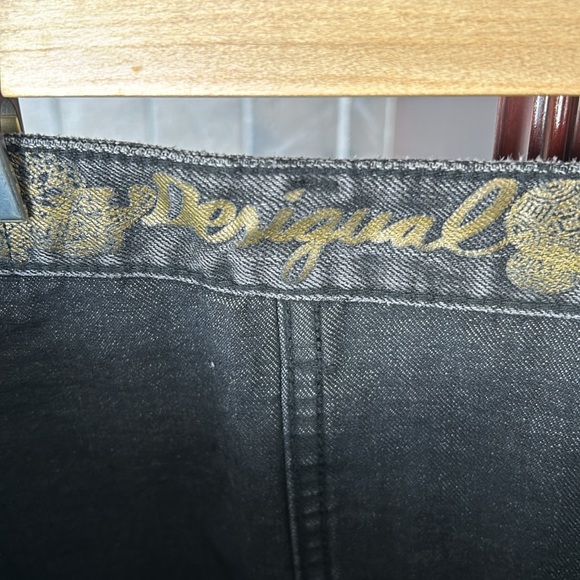 DESIGUAL black wash denim skirt size 28 (US8) - Picture 13 of 15